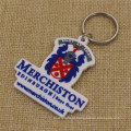 Atacado personalizado seu marca 2D Soft PVC Keytag com logotipo marcado